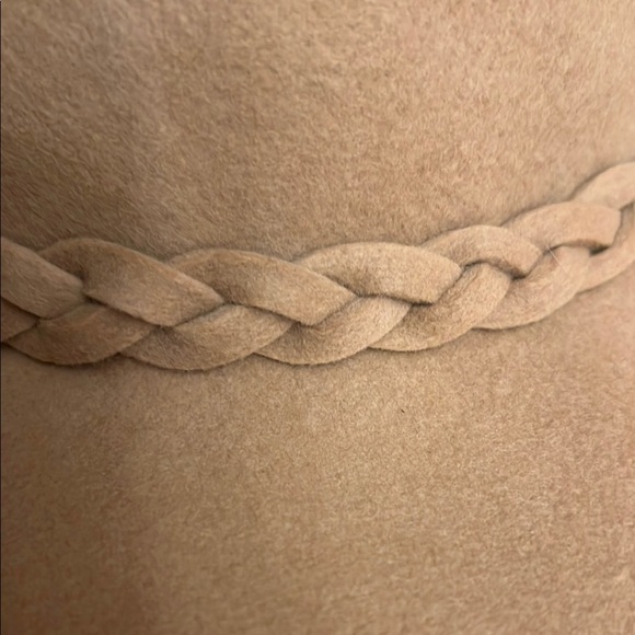 Source Unknown Tan Wide-Brimmed Hat with Braided Band western wool main image 8